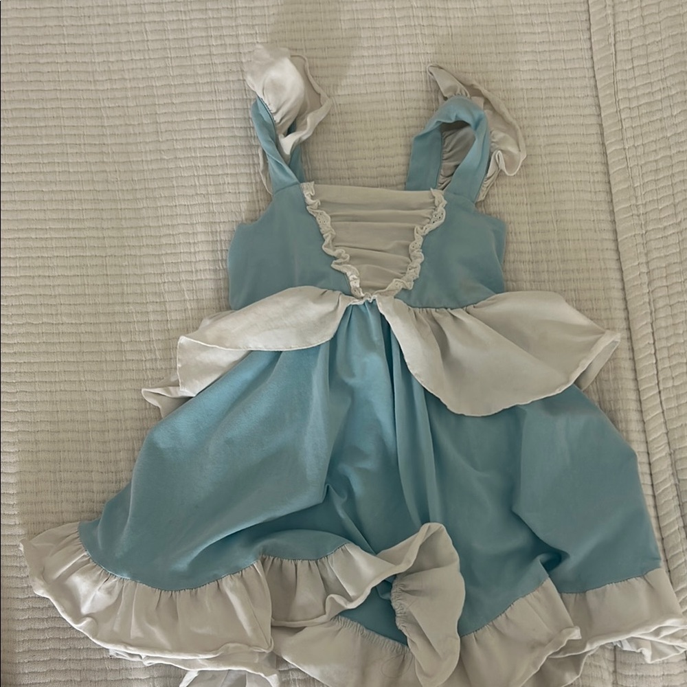 Blue and White Kids Costume Dress